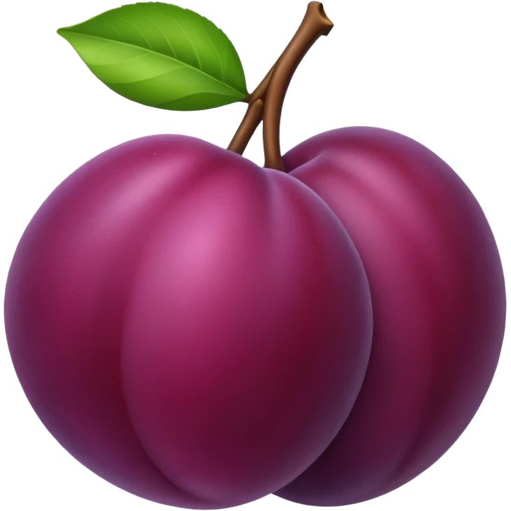 Plum emoji