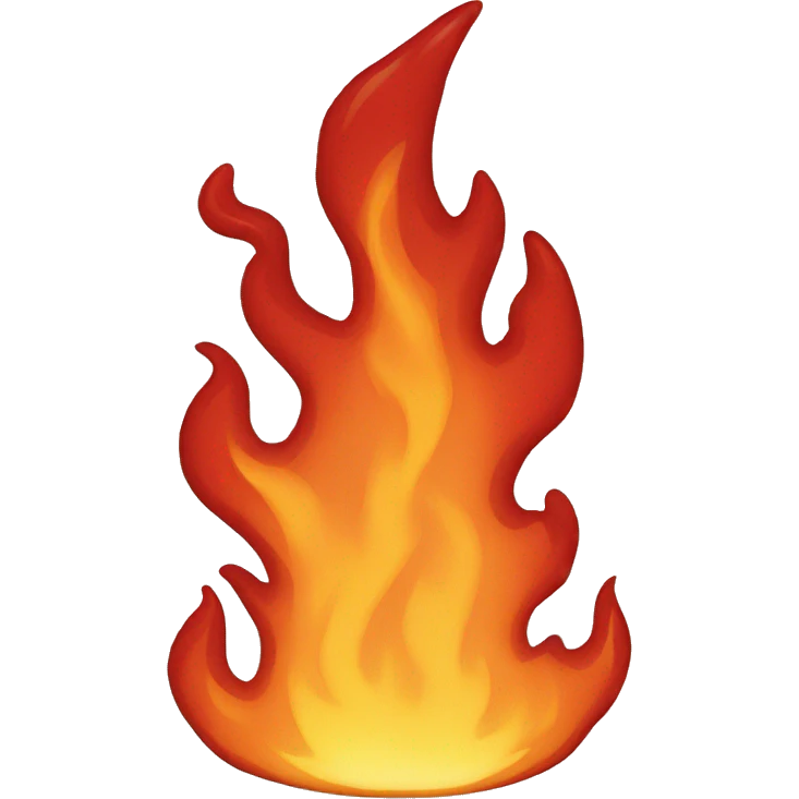 big red fire emoji