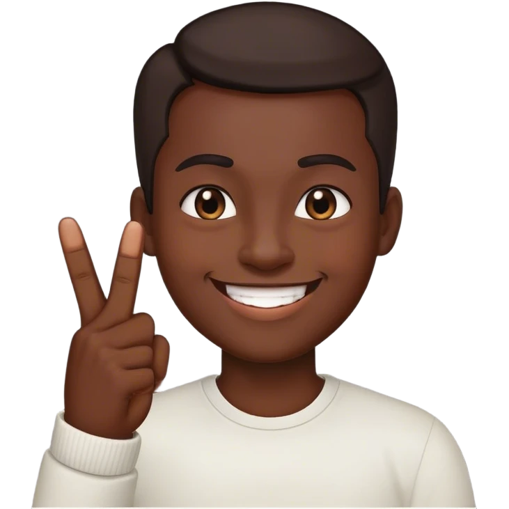 smiling middle finger emoji