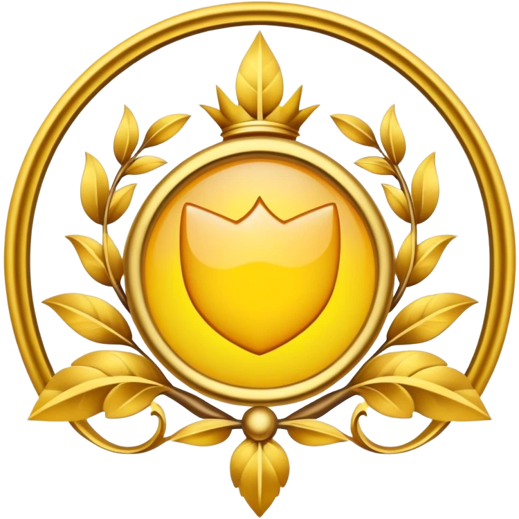 Deaconc emblem with a touch of yellow emoji