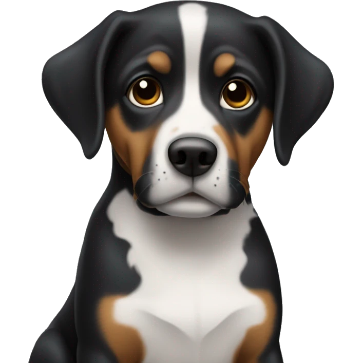 Cachorro todo preto emoji
