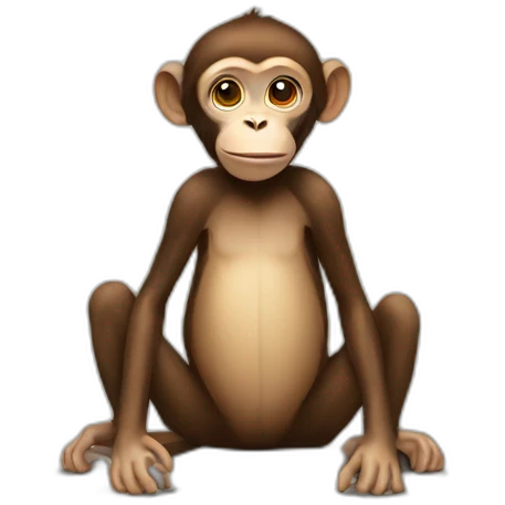 Monkey with no legs emoji