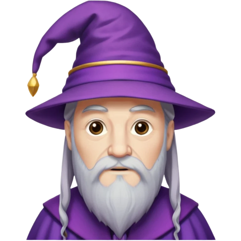 dumbledore wear purple magic hat emoji