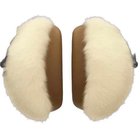 beige fur earmuffs emoji