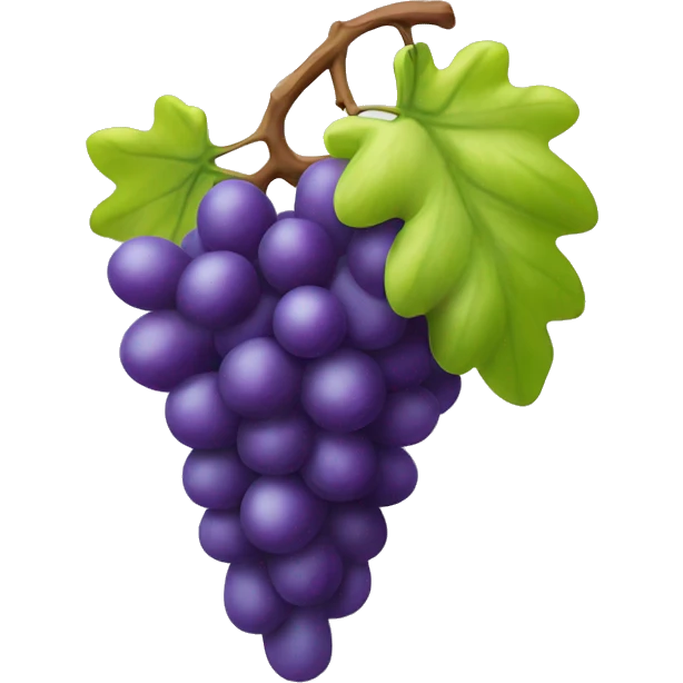 3D Grapes emoji  emoji