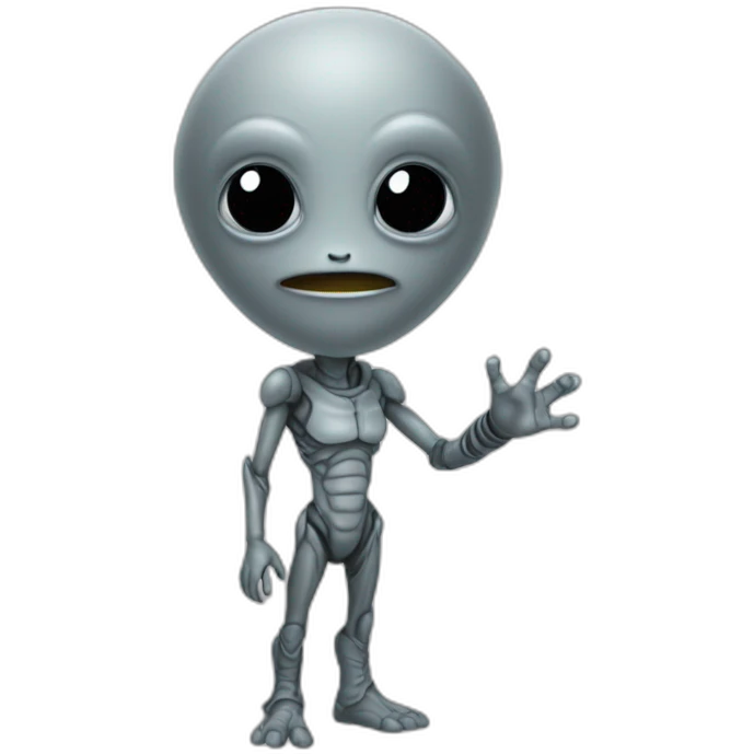 alien gris qui fais le signe de jul emoji