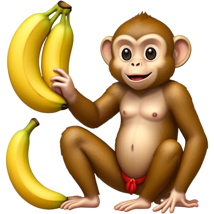 Monkey with red banana  emoji