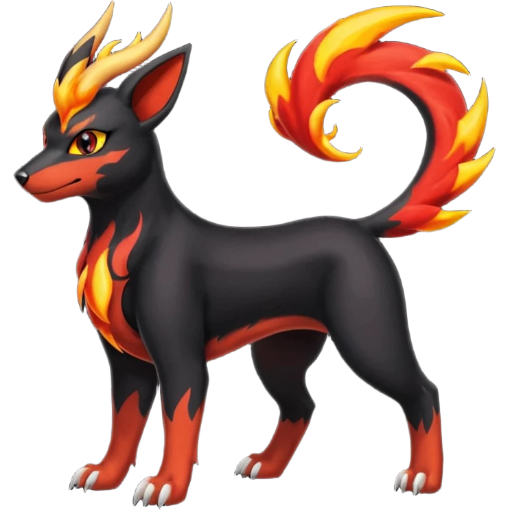 
Canine-Litten-Houndoom-Amaura-Salandit-Noibat-Flareon-Fakémon-fusion (full body) emoji