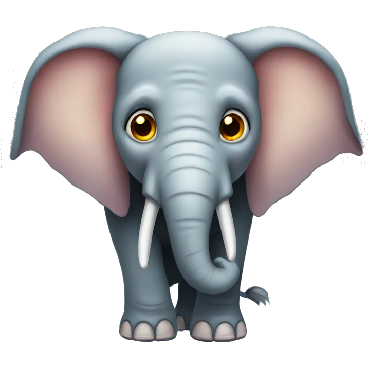 creepy elephant emoji
