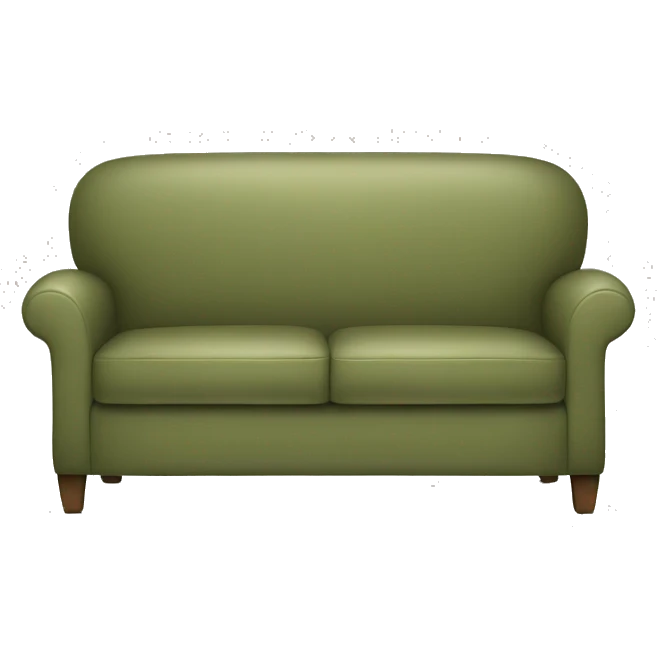 Khaki Green couch emoji