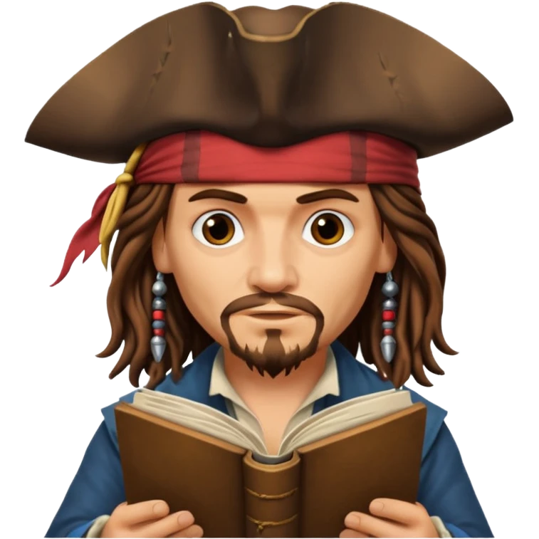 jack sparrow reading emoji
