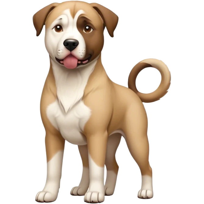 Anatolian shepherd dog and pitbull dog mix emoji