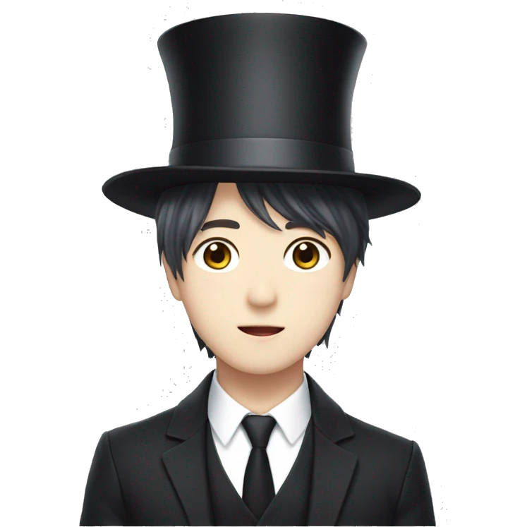 Hyunjin Skz wearing top hat emoji