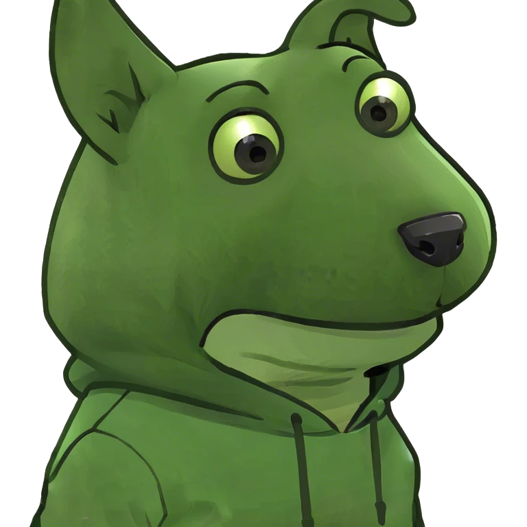 ￼ dog wearing a hoodie emoji