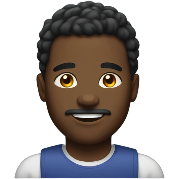 A buff black person emoji