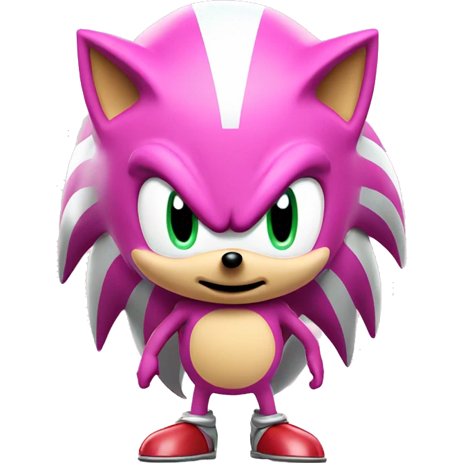 pink sonic the hedgehog emoji