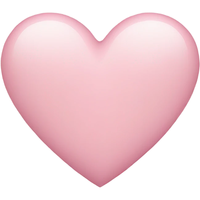 light pink heart emoji