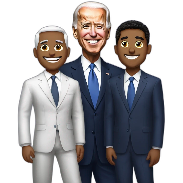 natanael cano and junior h with joe biden emoji