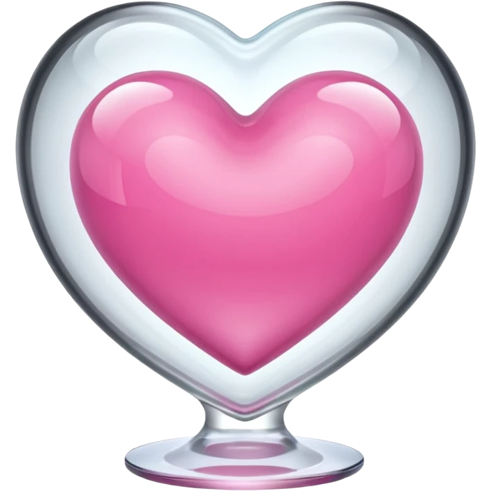 Pink heart with a bowl emoji