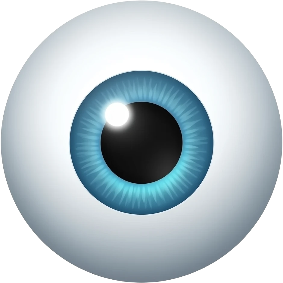 Evil-eye black pupil emoji
