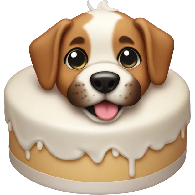 puppy CAKE emoji