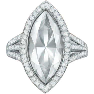 Marquise engagement ring emoji