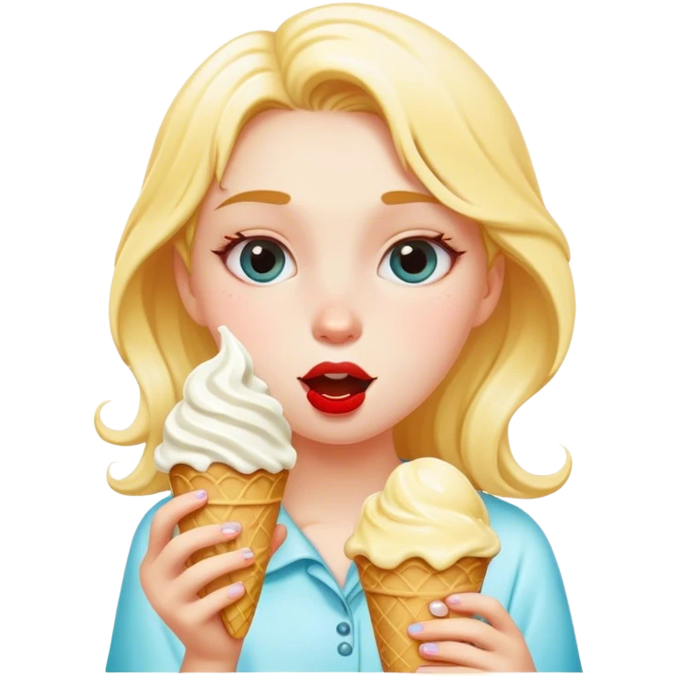 a girl called rainy who likes to eat gelato emoji