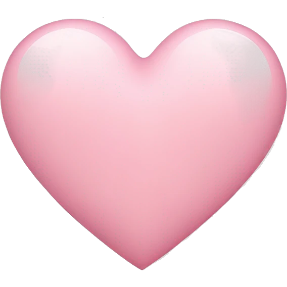 Light pink heart  emoji