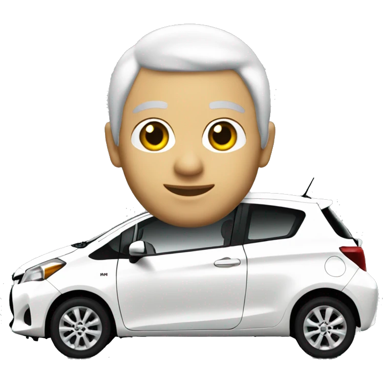Toyota yaris blanche 2013 emoji