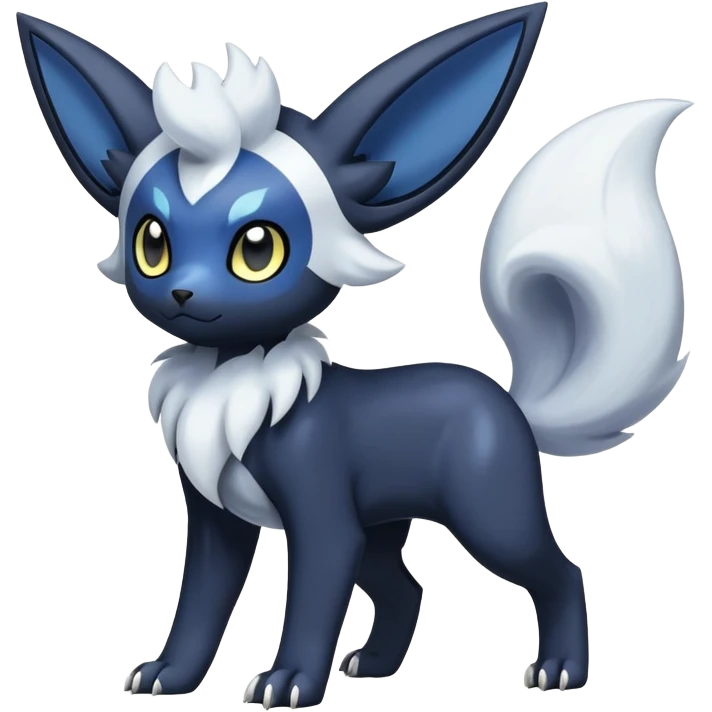 Absol-Meowstic-Umbreon-Fakémon-hybrid-creature (full body)  emoji