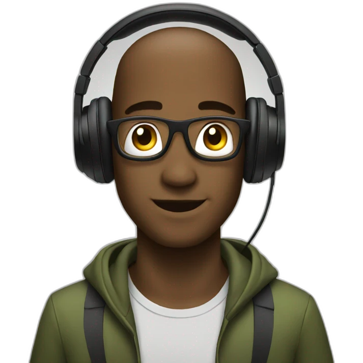avatar on headphones emoji