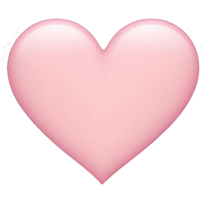 light pink heart emoji