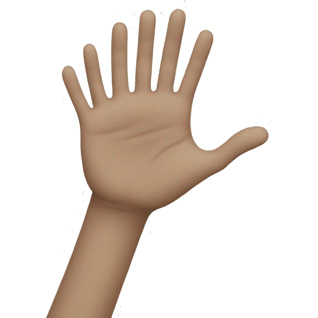 waving hand emoji