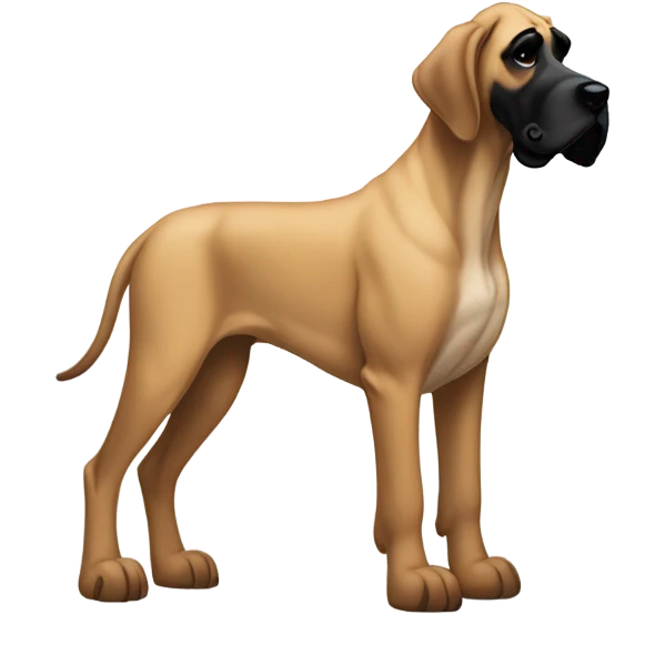 Fawn Great Dane emoji