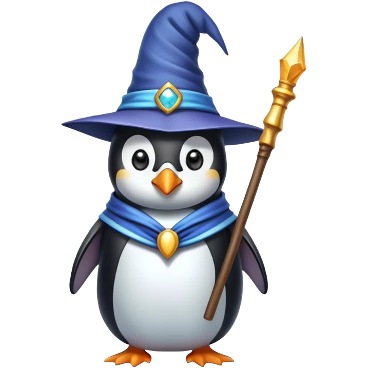 Penguin Wizard emoji