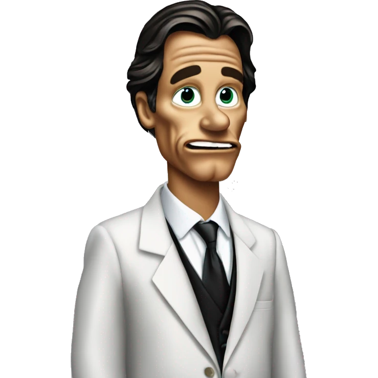 Donald Duck as Patrick Bateman  emoji