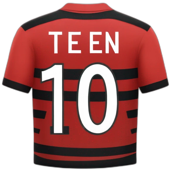 Flamengo number ten shirt backwards emoji