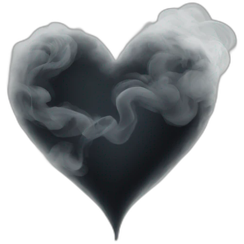 heart shaped smoke emoji