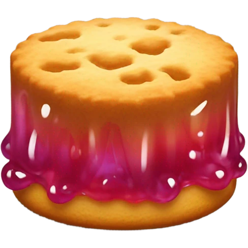 Biscuit with jelly emoji