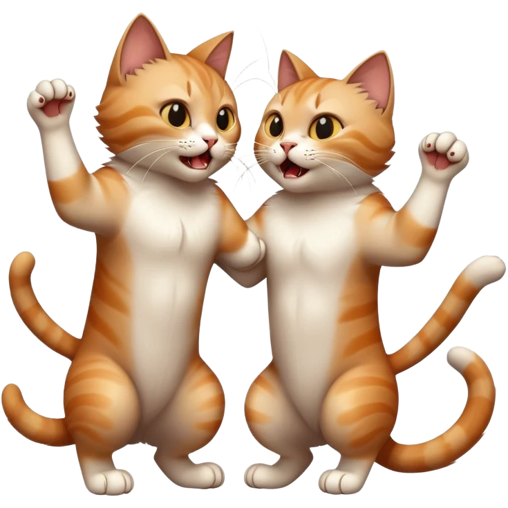 cat fight  emoji