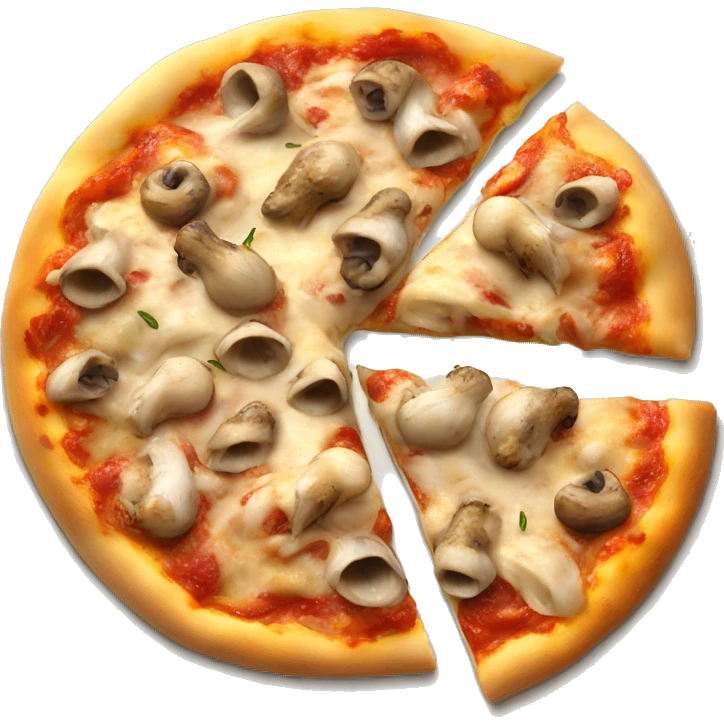 Pizza Verace bianca con pollo e funghi emoji