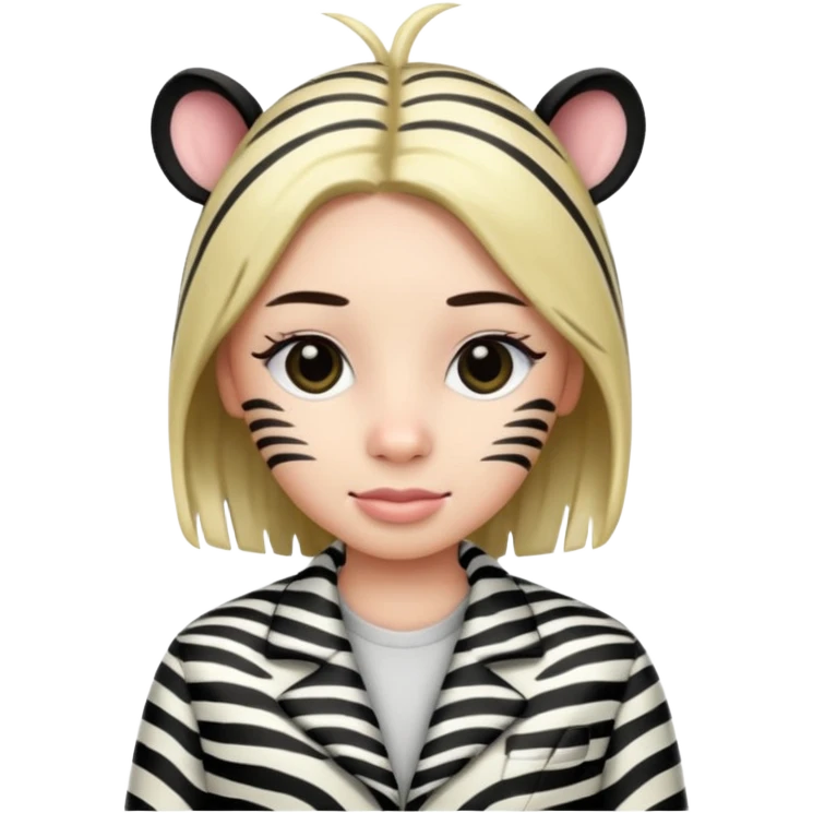 zebra Patterned Clothes  emoji