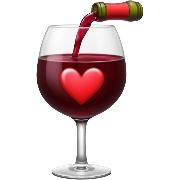 Corazón de color vino tinto oscuro sin nada arriba emoji
