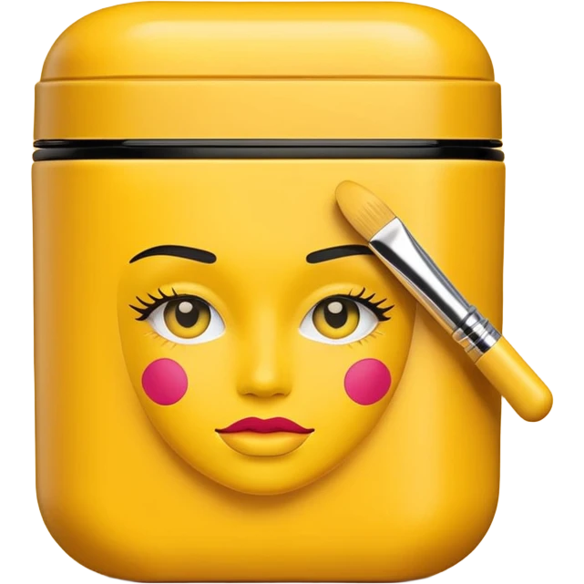 yellow makeup packaging emoji