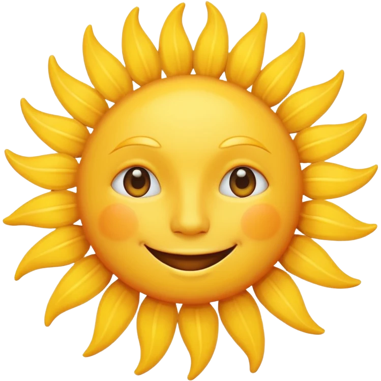 sun with face emoji