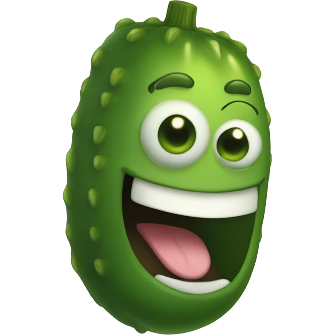 smiling pickle  emoji