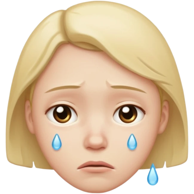 Sad face emoji