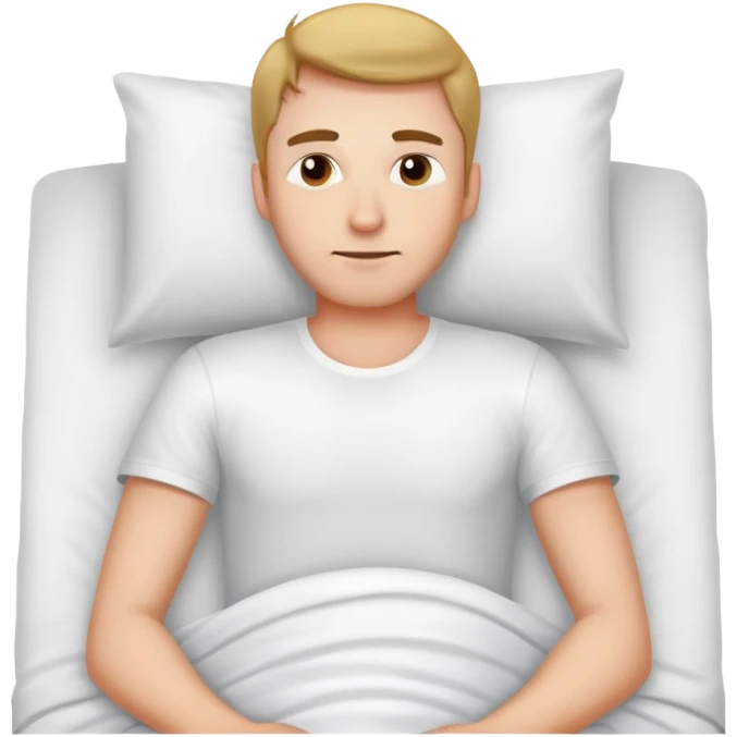Guy in bed  emoji