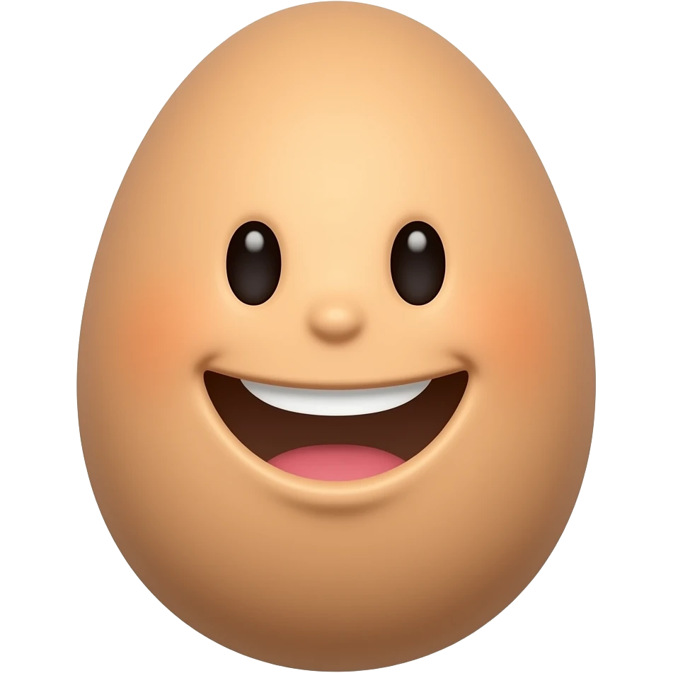 Happy egg emoji