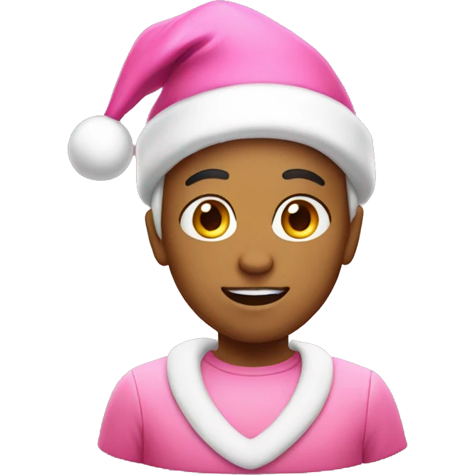 pink christmas emoji